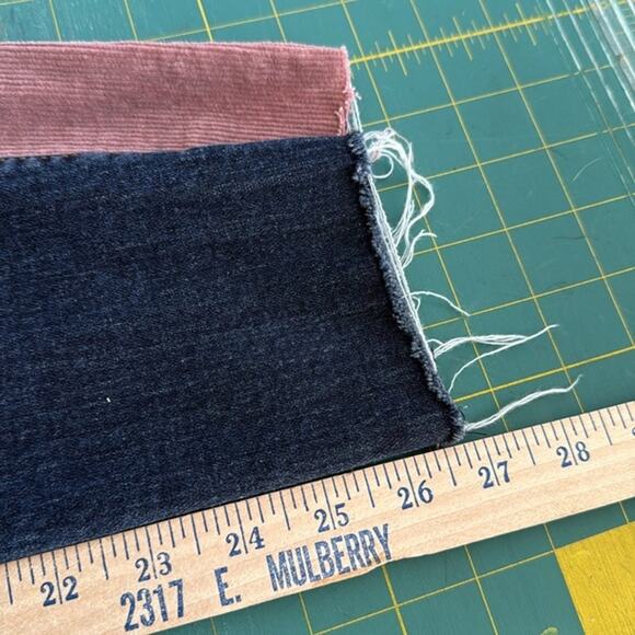 C'est Toi Black Label Women's Denim Corduroy Blue Jeans sz 30 Straight Leg - Picture 6 of 6